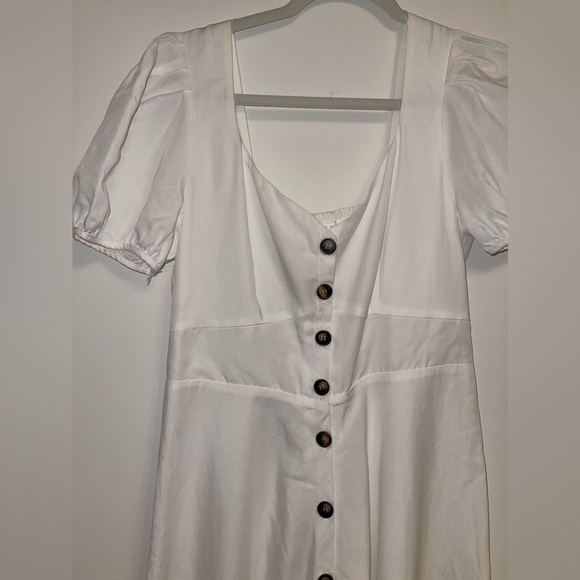 ASTR The Label White linen blend midi Pippa dress costal cowgirl medium - Picture 9 of 13